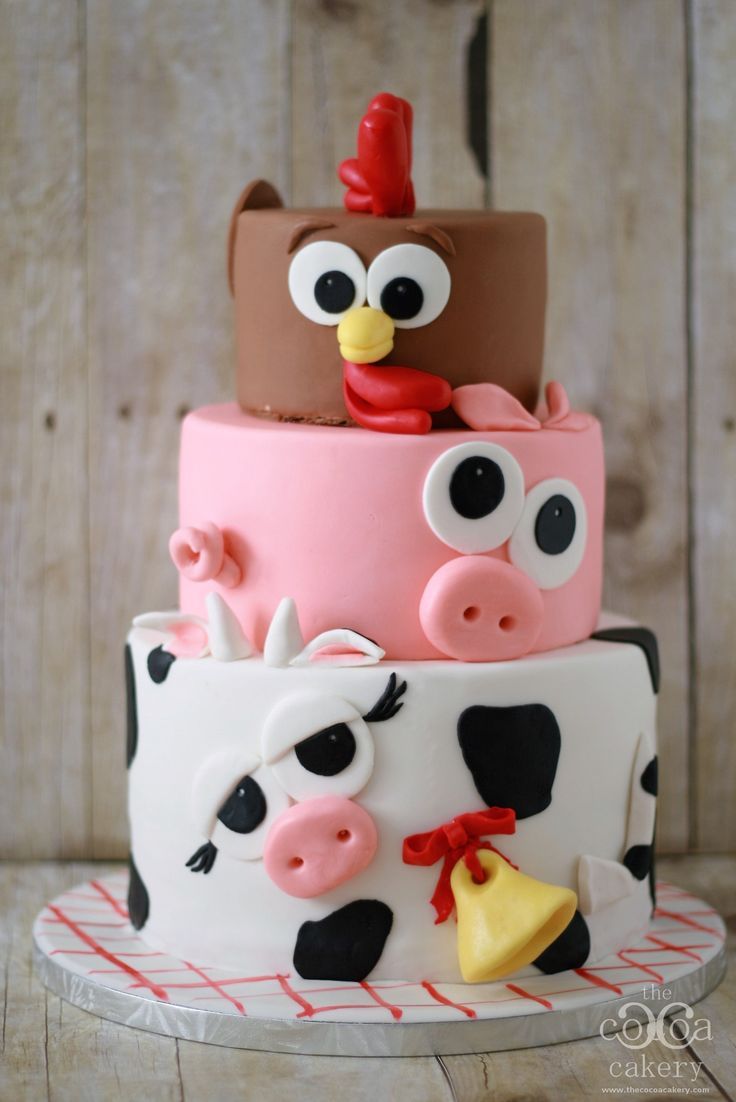 farm birthday cake ideas