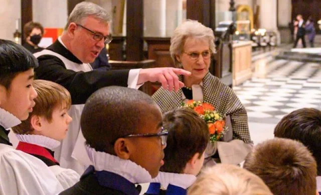 The Duchess of Gloucester attended a special celebratory service of Choral Evensong at St Paul’s Cathedral