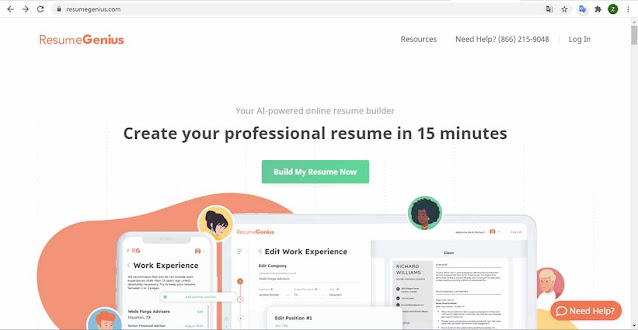 Resume Genius - أحسن المواقع لإنشاء سيرة ذاتية مجانا