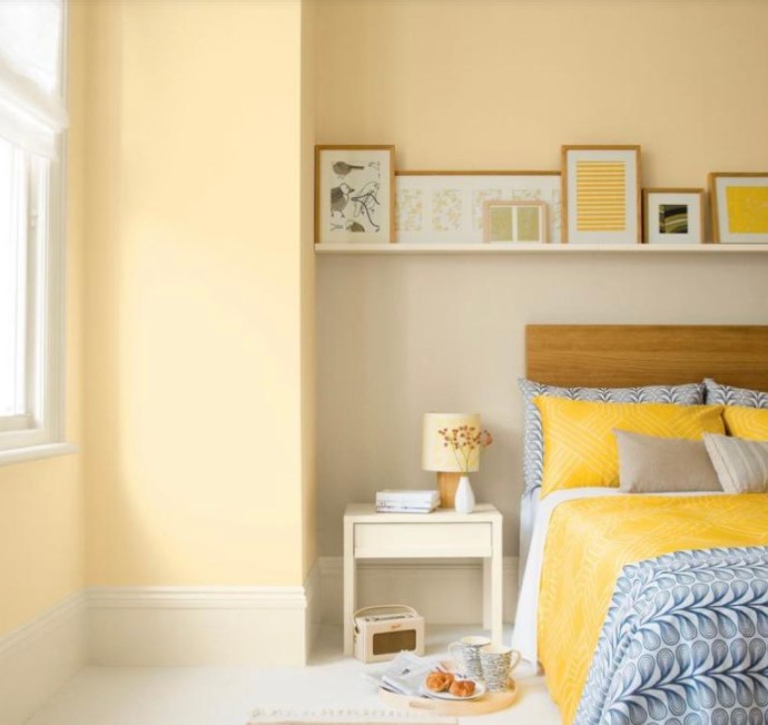 yellow aesthetic bedroom ideas