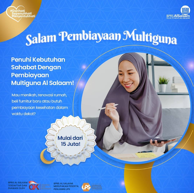 Pinjaman Syariah Online Pembiayaan Al Salaam Syariah (PAS)