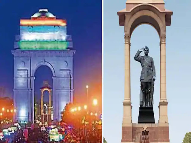 इंडिया गेट पर नेताजी सुभाष चंद्र बोस की भव्य प्रतिमा स्थापित की जाएगी। Netaji Subhas Chandra Bose grand statue