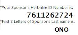 Herbalife Sponsor's Information; Name: GODWIN ONOGWU