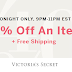 Victoria’s Secret Flash Sale 2 Hours Only! Get 40% off One Item + Free Shipping On All Orders Until 11PM Tonight, No Minimum