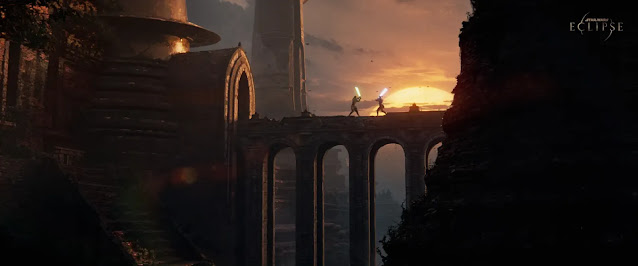 Star Wars Eclipse Reveal Trailer Art at the Game Awards 2021, set in the era of The High Republic