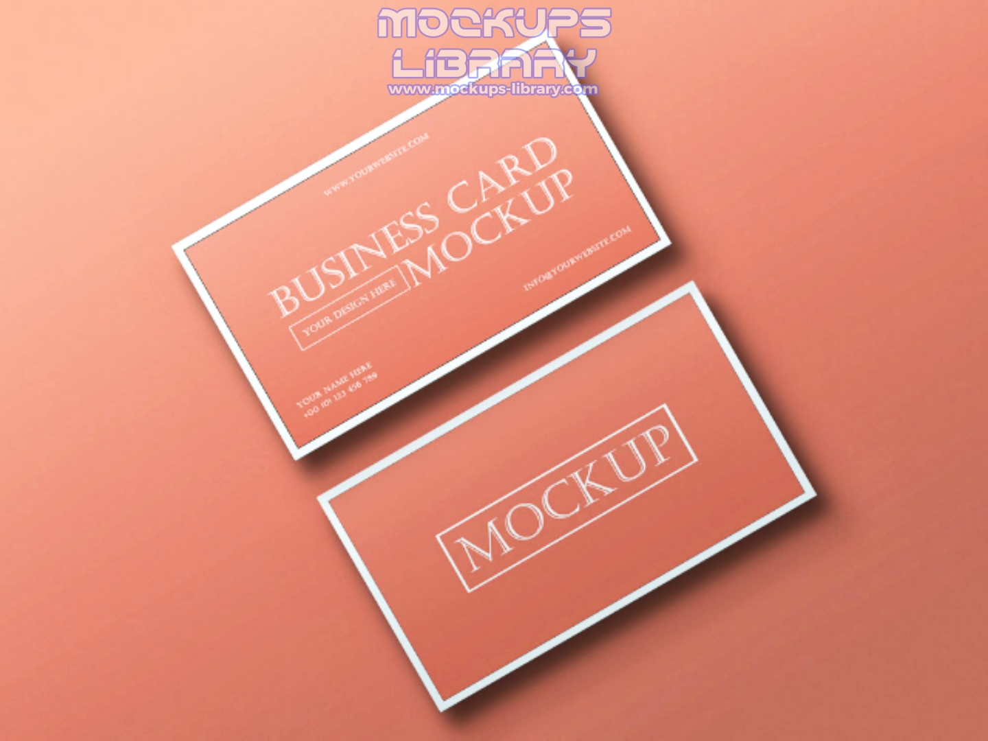 Elegant Business Card Mockup PSD