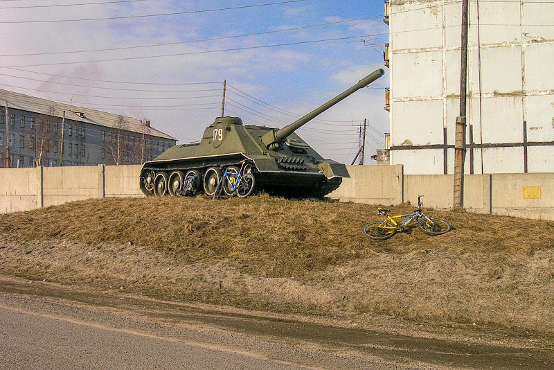 Самоходная артиллерийская установка в Пинозере