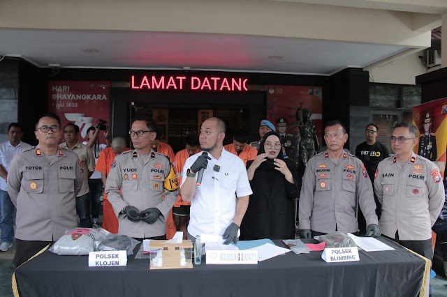 *Polresta Malang Kota Berhasil Amankan Komplotan Curanmor Asal Surabaya Pernah Beraksi di 19 TKP*
