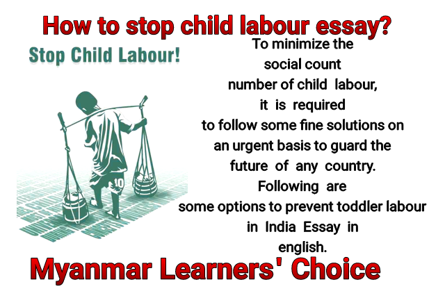 How to stop child labour essay?