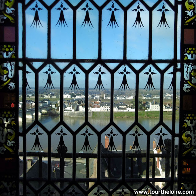View from a window in the Chateau Royal d'Amboise, Indre et Loire, France. Photo by Loire Valley Time Travel.