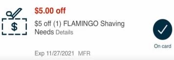 $5.00/2 Flamingo Shave Gel item CVS crt store Coupon (Select CVS Couponers)