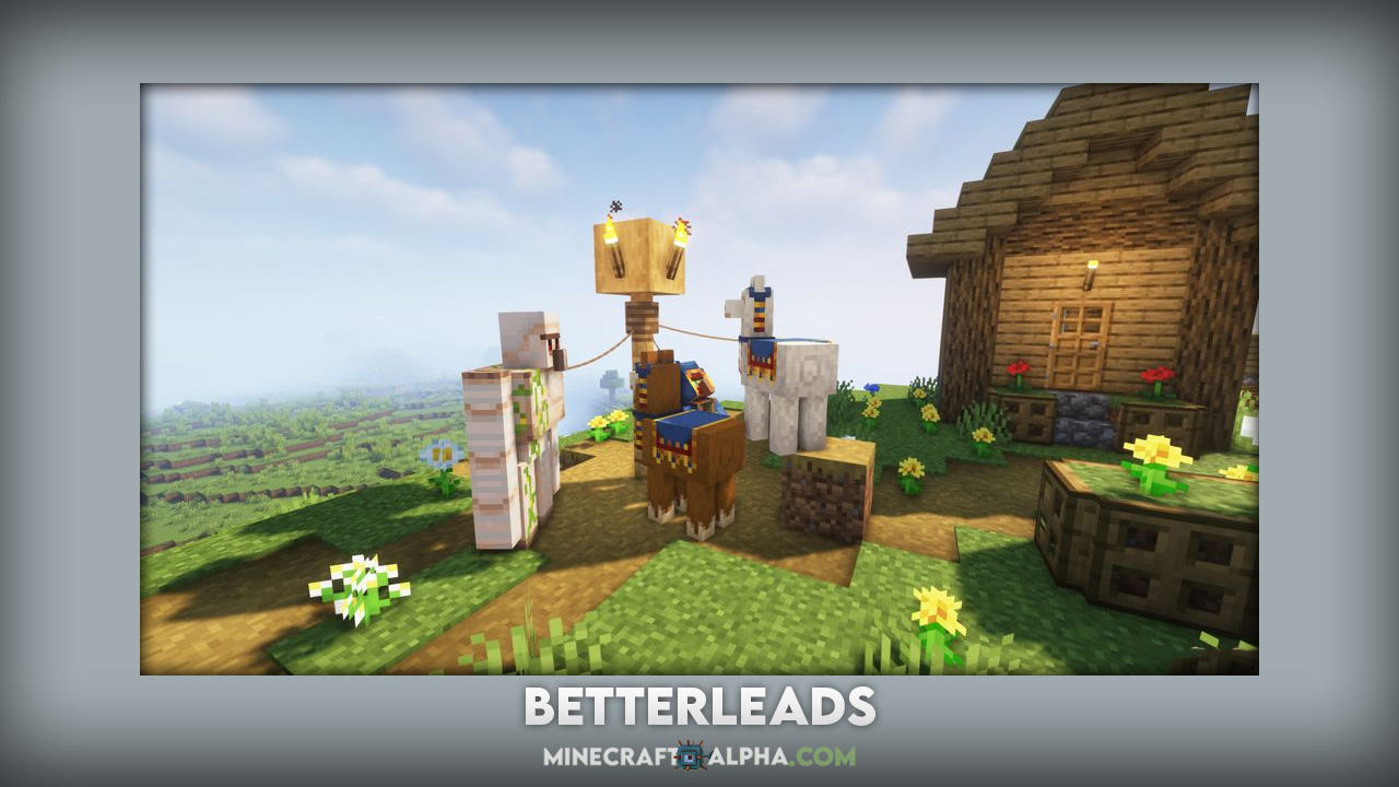 Minecraft BetterLeads Mod 1.18.1 (Capture all entities)