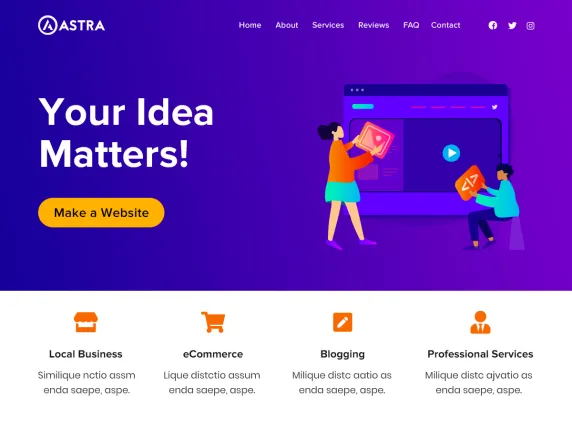 astra wordpress theme