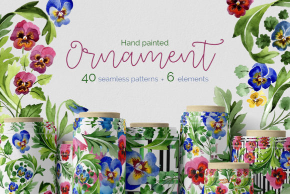 Crella Download Floral Ornament Patriot Ukraine Watercolor Compatible with Cameo Silhouette Studio, Cricut and other cutting machines for any crafting projects.