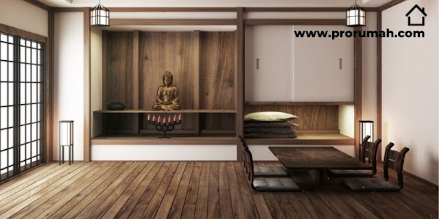 Tips Simple Membuat Dekorasi Interior Rumah Khas Jepang - menggunakan lantai parket kayu