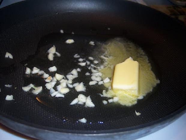 sauteed garlic in butter