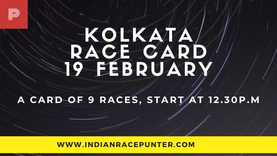 Kolkata Race Card 19 February