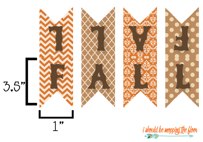 Fall Mini Banner Printable