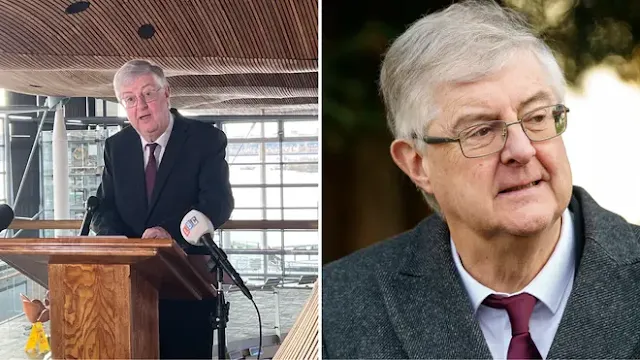 Mark Drakeford has resigned. Picture: LBC/Getty
