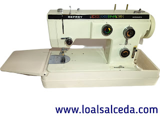 Maquina de coser refrey 527 en maleta transportable