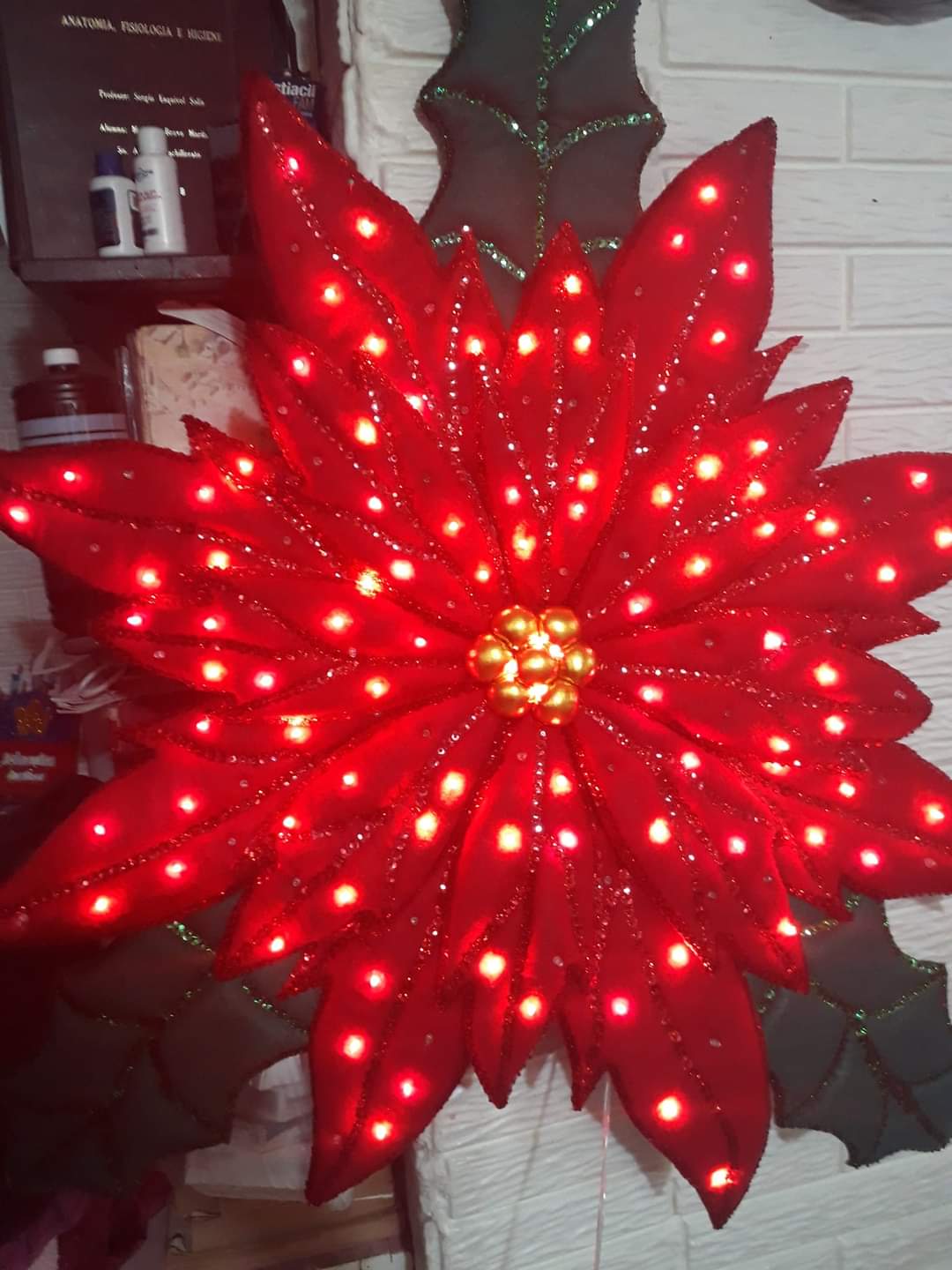 Flor gigante de natal: Molde gratuito - Ver e Fazer