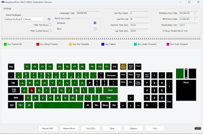 cek keyboard tertekan