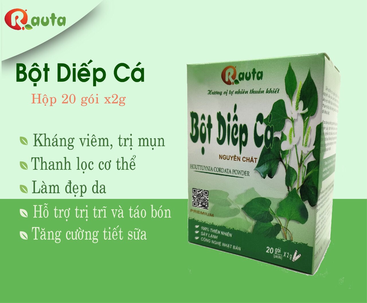 Bột Diếp Cá nguyên chất