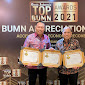 Rivan A Purwantono dan Myland, Dirut dan Dirkeu  Jasa Raharja Raih Penghargaan TOP BUMN Awards 2021 