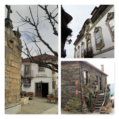 3 fotos de casas com arquitetura típicas de aldeia portuguesa