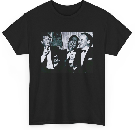 FRANK SAMMY & DINO !!! "RAT PACK" T-SHIRT