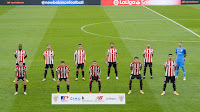 ATHLETIC CLUB DE BILBAO. Temporada 2020-21. Iñaki Williams, Yeray, Dani García, Raúl García, Íñigo Martínez, Unai Simón. Zárraga, Ander Capa, Berenguer, Morcillo y Yuri. ATHLETIC CLUB DE BILBAO 2 SEVILLA F. C. 1 Sábado 31/10/2020: 16:15 horas. Campeonato de Liga de 1ª División, jornada 8. Bilbao, Vizcaya, estadio San Mamés