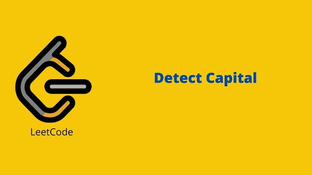 Leetcode Detect Capital problem solution