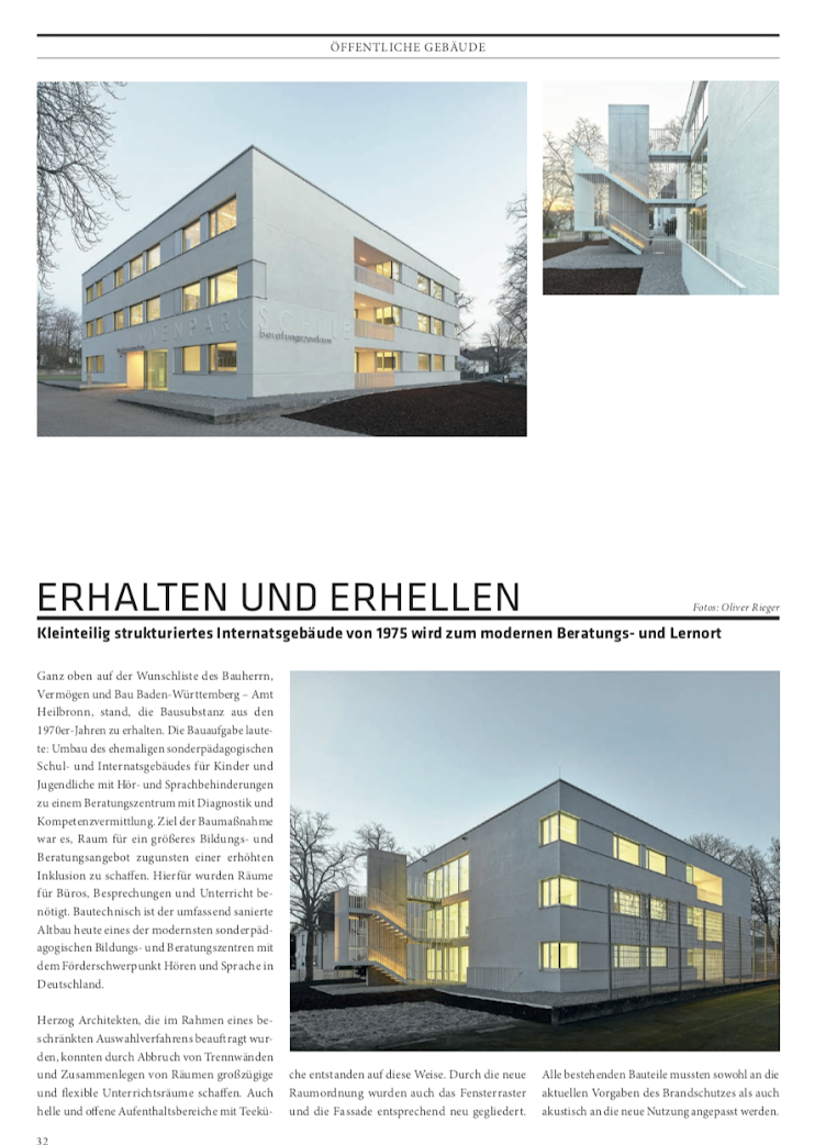 Cube 2/2022 Lindenparkschule Herzog Architekten