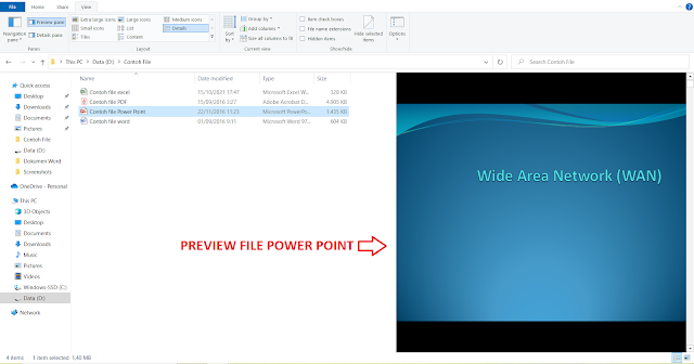 Cara Melihat Isi (Preview) File Word, Excel, Power Point dan PDF tanpa Membukanya