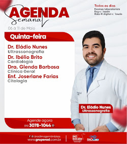 AGENDA SEMANAL DA RAD IMAGEM