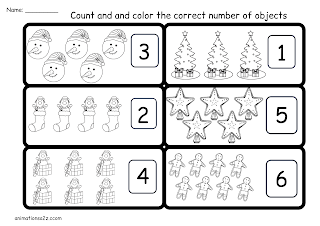 Christmas Math Worksheets kids