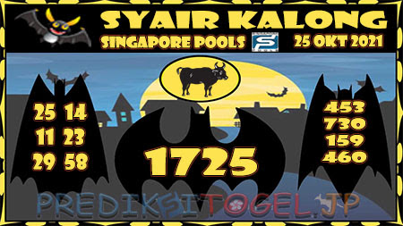 Syair Kalong Togel Singapura Senin 25-10-2021
