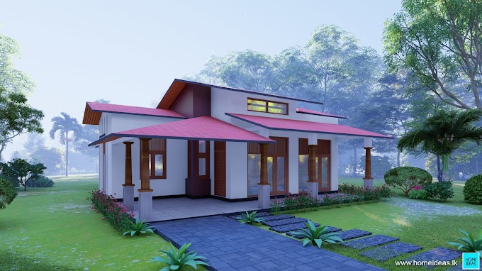 Single story 4 Bedroom Modern House Design  @Monaragala - House Designs Sri Lanka - sri lanka house plan