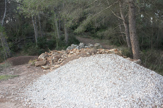 BONASTRE-LA MOLA-BOSC DE L'OBAGA DEL MAIÀ-MUNTANYES DEL TET-MASIA D'ESCANSA, camí en direcció al Turó de Puig-Roig