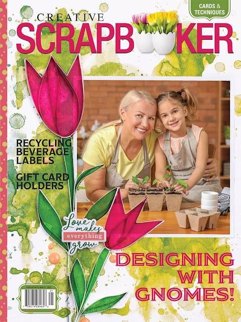 Spring 2022 Creative Scrapbooker Magazine Cover Layout