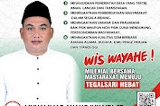 "Ojok Lali Moco Sholawat" Slogan Calon Kepala Desa Tegalsari Periode 2021-2027