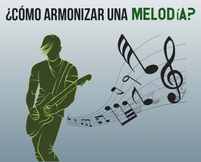 Armonía de una melodía en la guitarra