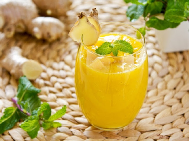 Detox weight loss with mango and ginger