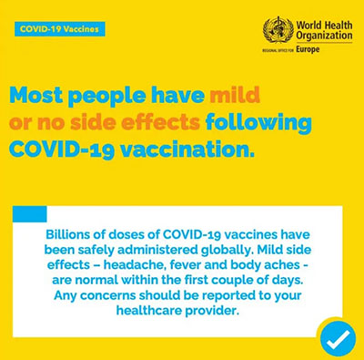 Decine di migliaia di persone indignate dal post dell'OMS sugli effetti collaterali "lievi" dei vaccini Covid