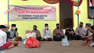 Jumat Barokah, Ditpamobvit Polda Banten Bersama PIC Kunjungi Ponpes Raudhatul Qur’an Al-Mubtadiin