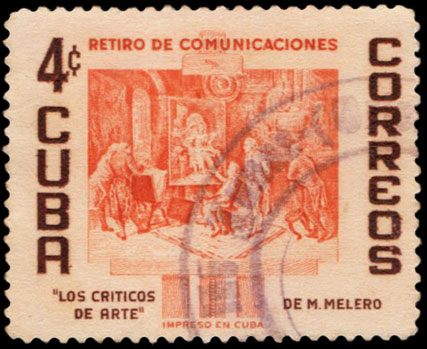 Cuban Postage Stamp CU-567 Retirement Fund for Postal Employees 4 centavos 1957