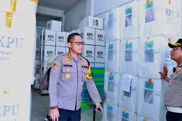 Polresta Banjarmasin Lakukan Pengecekan ke Gudang Logistik KPU