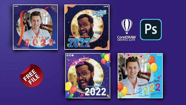 Download Twibbon Tahun Baru 2022 Coreldraw Dan Photoshop