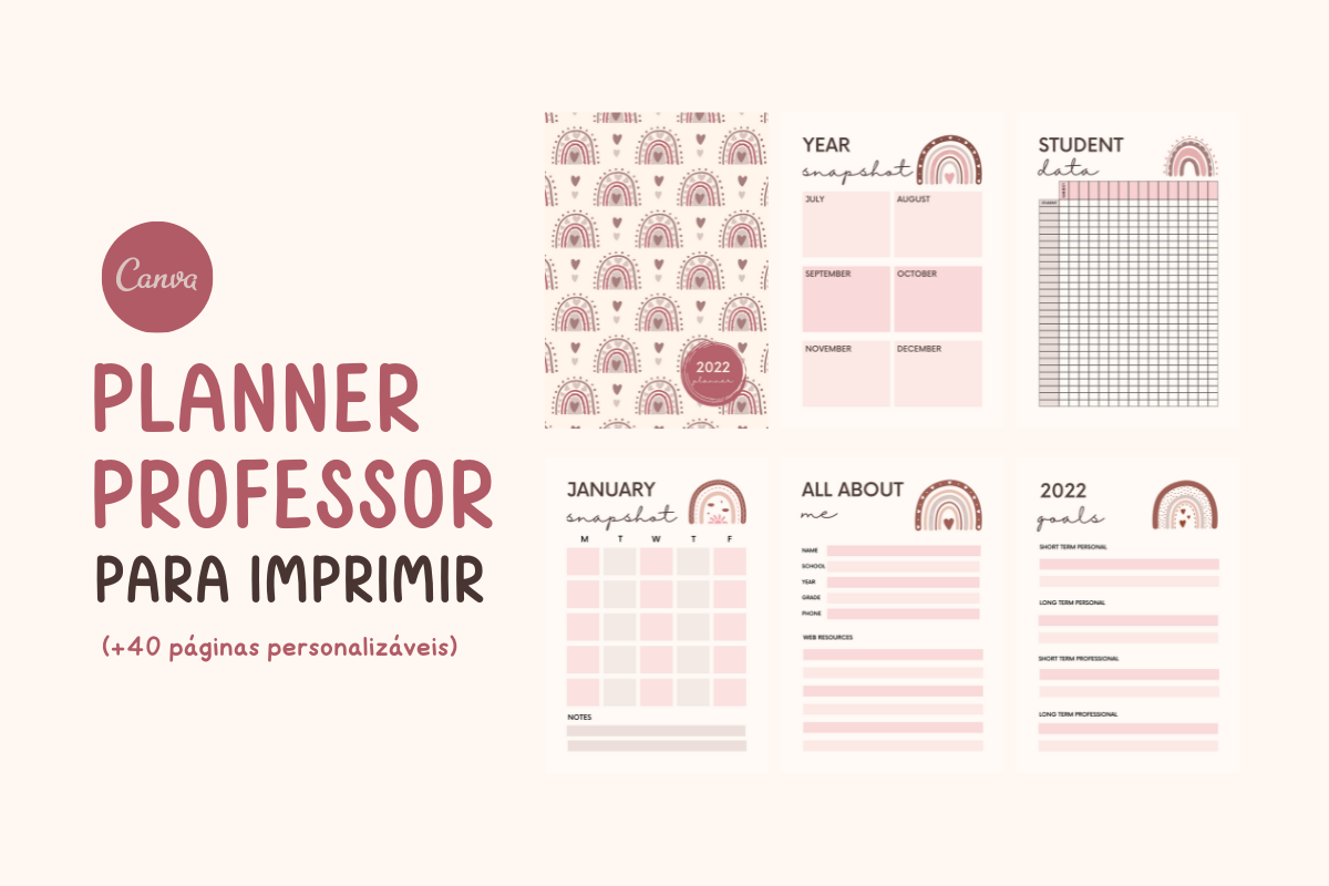 Planner do professor para imprimir