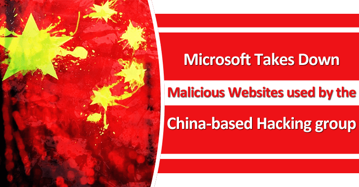 Microsoft Takes Down Malicious Websites Used By The China-based Hacking Group